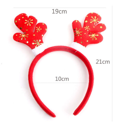 Christmas Hairband Old Man Snowman Elk Horn Headband Christmas Decorations Children Party Headdress