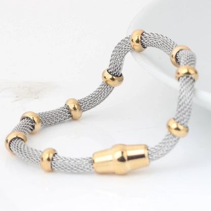 Basic Geometric Titanium Steel Plating Bracelets