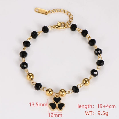 Vintage Style Minimalist Christmas Tree Moon Heart Shape 304 Stainless Steel Bracelets In Bulk Christmas