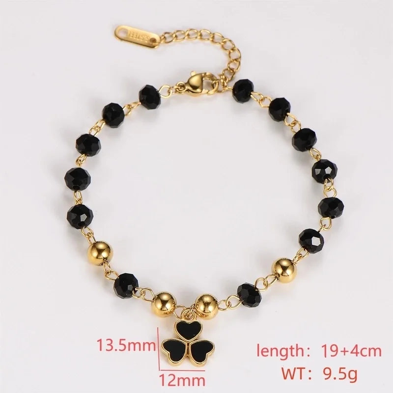 Vintage Style Minimalist Christmas Tree Moon Heart Shape 304 Stainless Steel Bracelets In Bulk Christmas