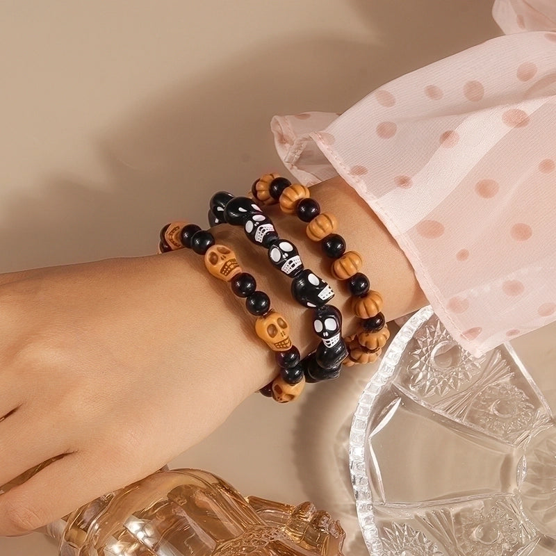 Funny Skull Beaded Bracelets