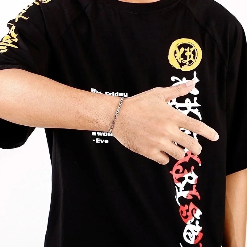 Minimalist Geometric 304 Stainless Steel Zircon Bracelets In Bulk