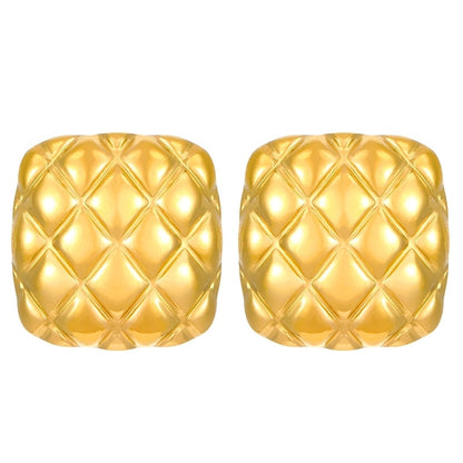 1 Pair Elegant Streetwear Geometric Plating 304 Stainless Steel Ear Studs