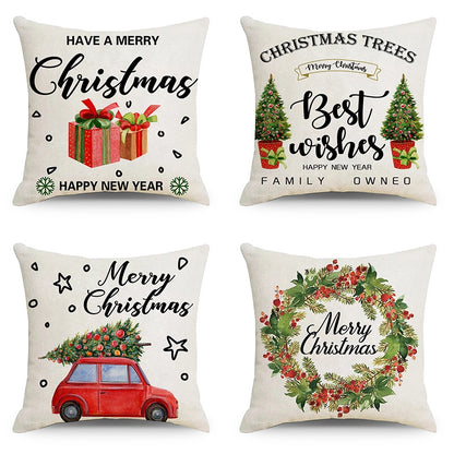 Christmas Combination Pillow Case New Home Sofa Decoration Cushion Pillow Case Manufacturers