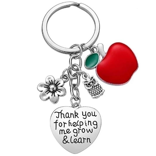 Modern Style Animal Letter Fruit Stainless Steel Teachers' Day Unisex Memorial Keychains