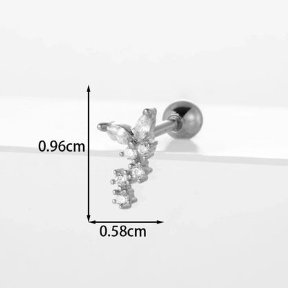 Ear Cartilage Rings & Studs Flower 316L Stainless Steel Copper