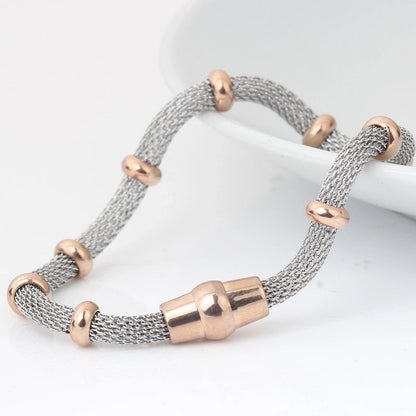 Basic Geometric Titanium Steel Plating Bracelets