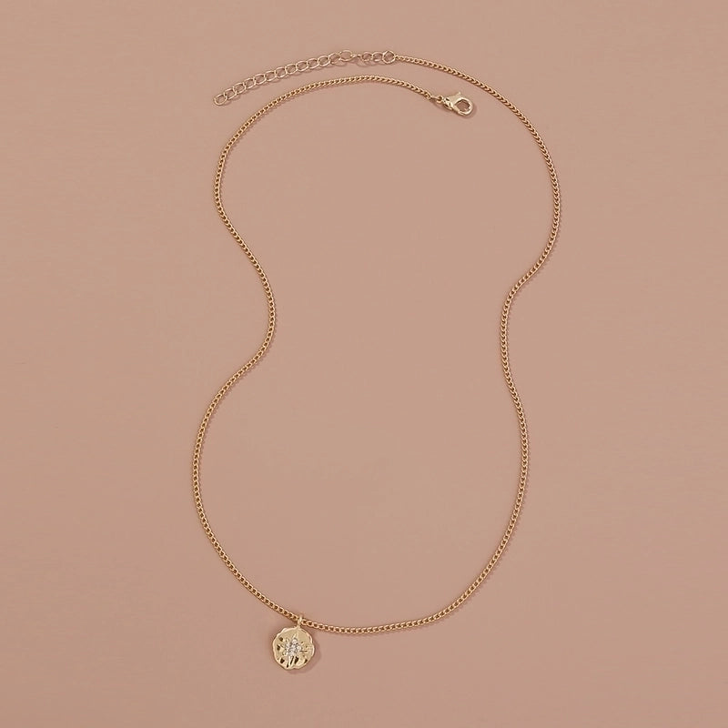 Copper Hip-Hop Retro Polishing Solid Color Snake Necklace