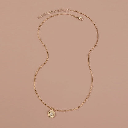 Copper Hip-Hop Retro Polishing Solid Color Snake Necklace