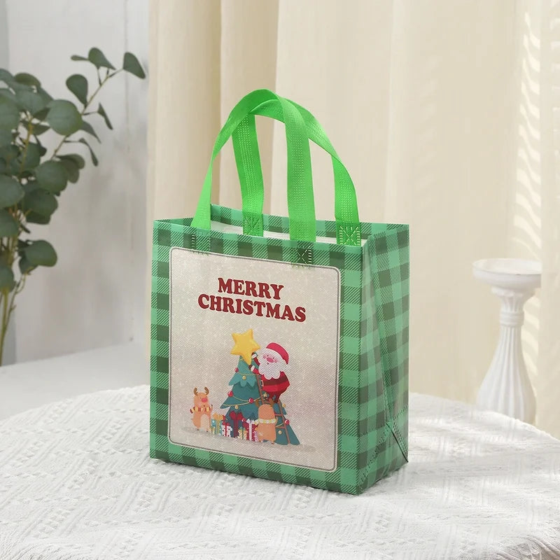 Christmas Cute Christmas Tree Snowman Elk Nonwoven Party Festival Gift Bags