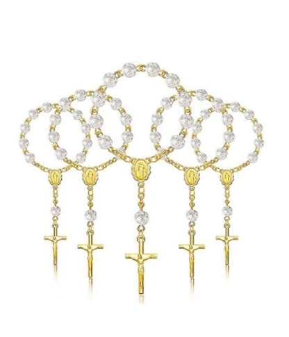 Minimalist Cross Imitation Pearl Beaded Bracelets