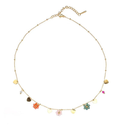 Titanium Steel Necklace Fashion Stainless Steel Necklace 18K Gold Non-Fading French Minority Retro Ladies