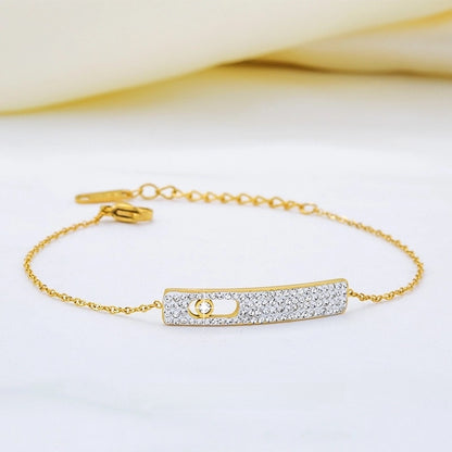 Minimalist Geometric Titanium Steel Bracelets In Bulk