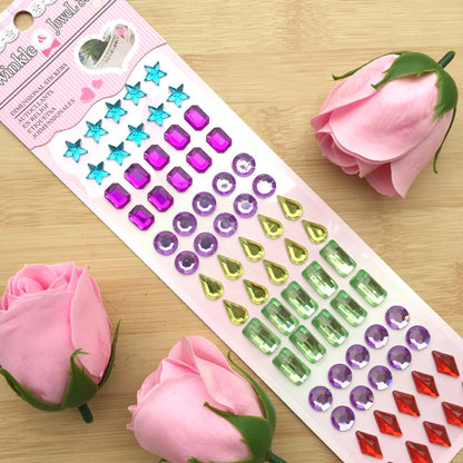 Diamond Stickers Can Be Customized Children's Crystal Diamond Stickers Gem Stickers Car Stickers Diamond-embedded Mobile Phone Decorative Stall