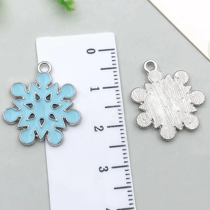 1 Piece 20 PCS/Package 13x16mm 16x21mm 18x20mm Alloy Snowflake Pendant Jewelry Accessories