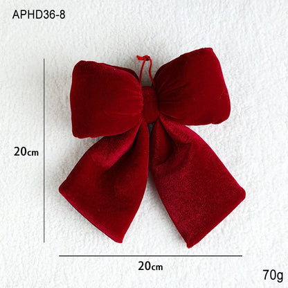 Christmas Minimalist Classic Style Bow Knot Holiday Festival Hanging Ornaments Decorations Hanging Ornaments