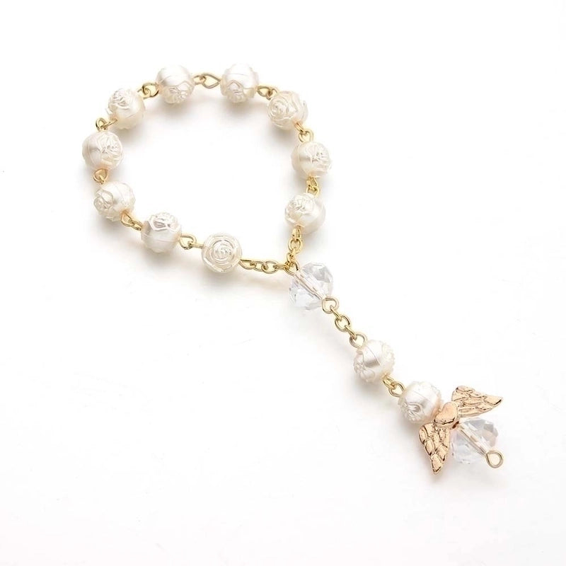 Minimalist Cross Imitation Pearl Beaded Bracelets