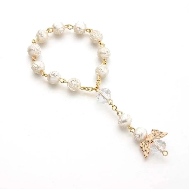 Minimalist Cross Imitation Pearl Beaded Bracelets
