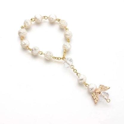 Minimalist Cross Imitation Pearl Beaded Bracelets