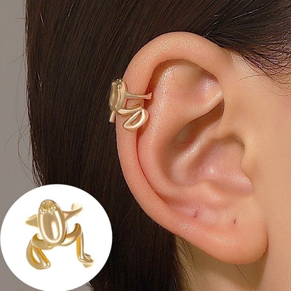 1 Piece Minimalist Commute Geometric Inlay Copper Zircon Ear Cuffs