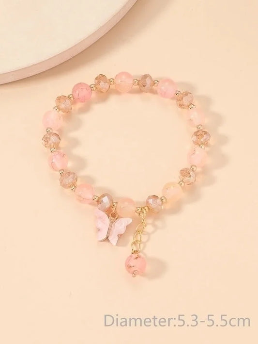 Women&#39;s Fashion Vintage Crystal Butterfly Bracelet