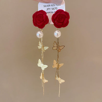 Luxurious Tassel Geometric Alloy Electroplating Earrings