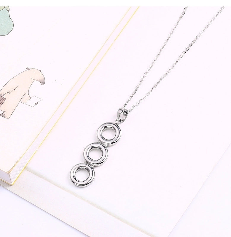 Minimalist Classic Style Circle 304 Stainless Steel 18K Gold Plated Plating Earrings Necklace