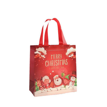 Christmas Non-woven Bag Gift Tote Bag Takeaway Tote Bag Gift Packaging Bag Christmas Gift Bag