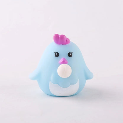 Christmas Explosions Squeeze Puff Bubble Decompression Toy Cartoon Pinch Rebound Doll Decompression Vent Vinyl Toy