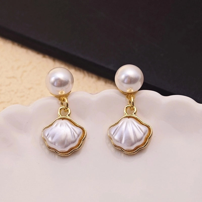 10 Pieces Minimalist Heart Shape Flower Bow Knot Imitation Pearl Alloy Rhinestone Irregular Women\'S Earrings 1 Pair