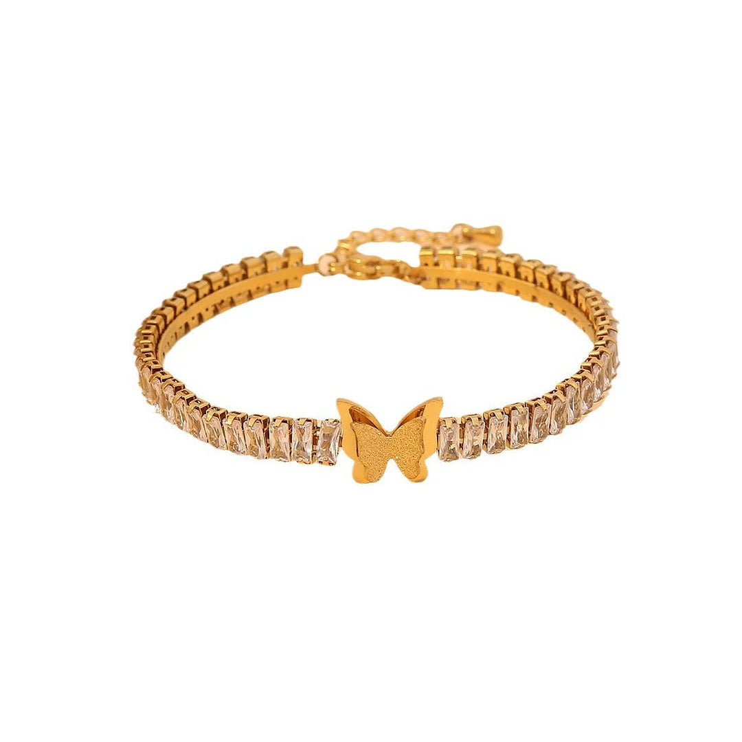 Expressive Heart Stainless Steel Electroplating Bangles