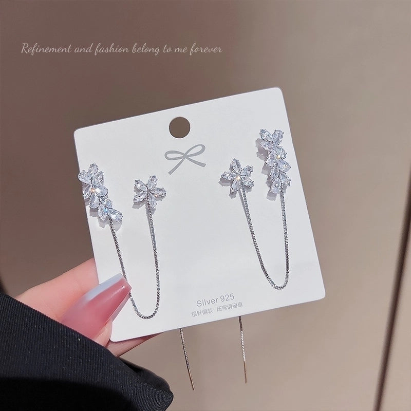 1 Pair Glam Geometric Plating Inlay Alloy Artificial Pearls Rhinestones Drop Earrings