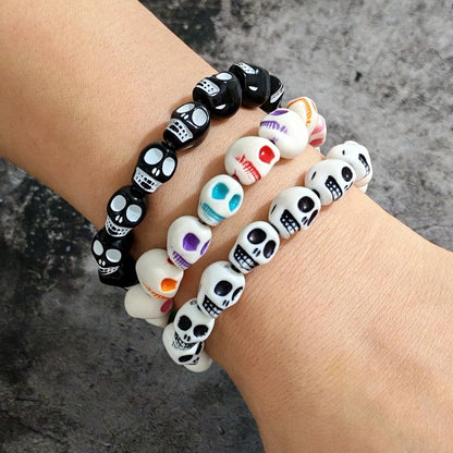 Minimalist Cool Style Spider Arylic Alloy Plating Halloween Men's Bracelets