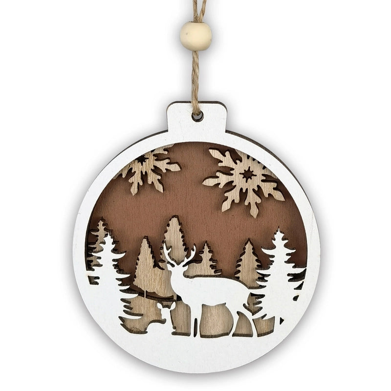 Christmas Cartoon Style Cartoon Wood Party Street Hanging Ornaments