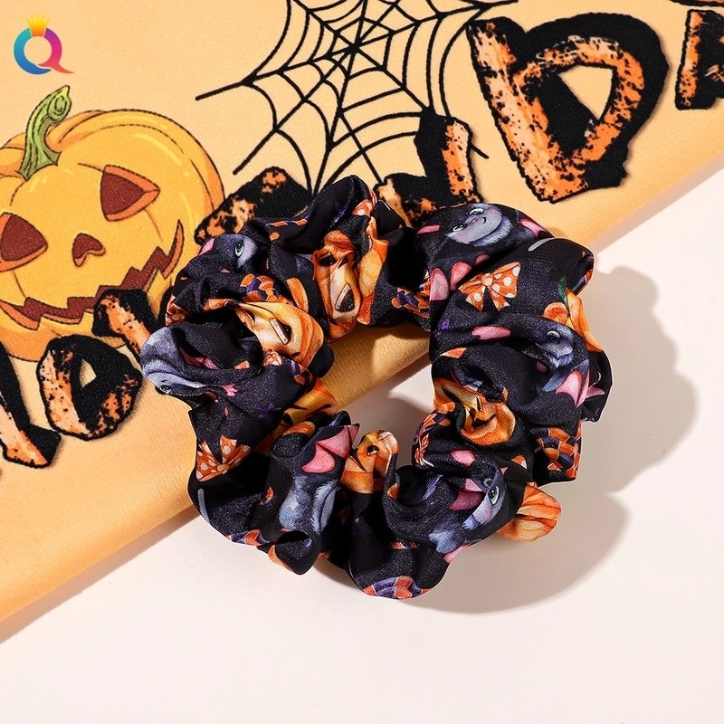 Halloween Funny Pumpkin Hair Tie