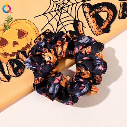 Halloween Funny Pumpkin Hair Tie