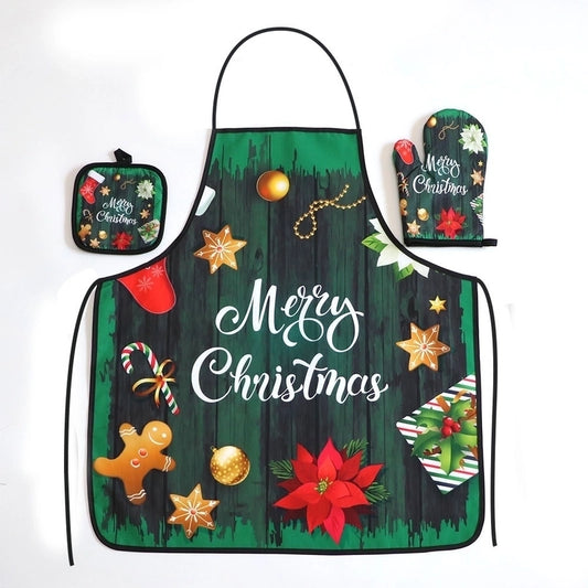 Christmas Vacation Tie Dye Polyester Apron 1 Set