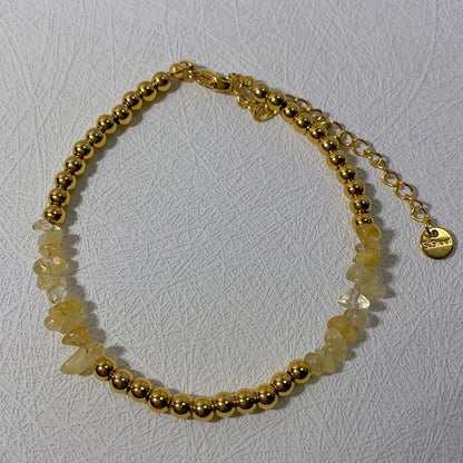 Ethnic Style Color Block 304 Stainless Steel Natural Stone Bracelets In Bulk