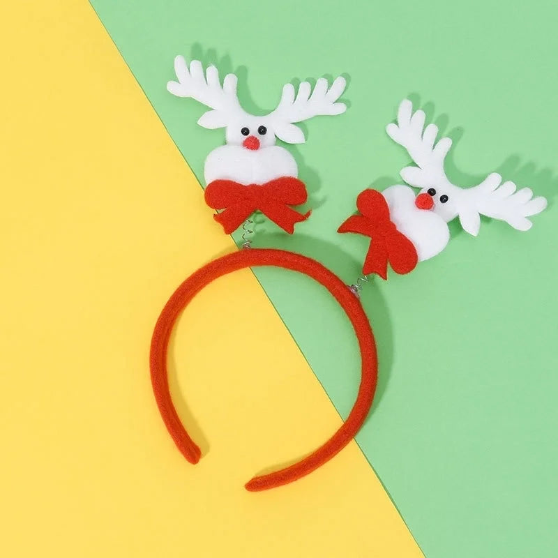 Christmas Hairband Old Man Snowman Elk Horn Headband Christmas Decorations Children Party Headdress