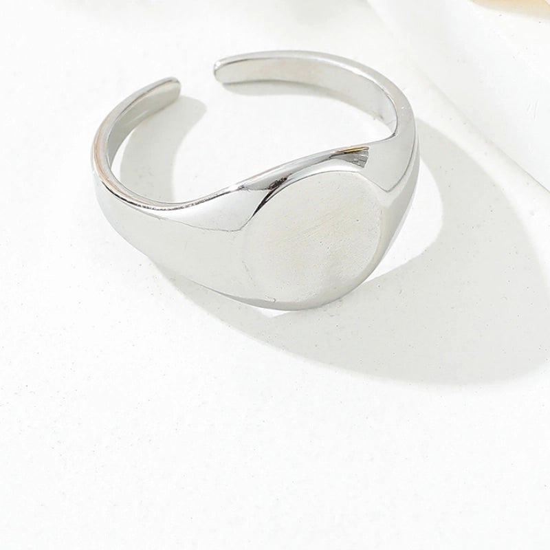 Y2K Exaggerated Geometric Round Dots 304 Stainless Steel 18K Gold Plated Plating Open Rings