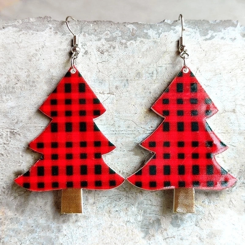 Cute Christmas Tree Gingerbread Arylic Women's Earrings 1 Pair