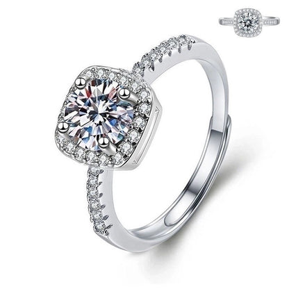 Minimalist Round Copper Inlay Zircon Open Rings