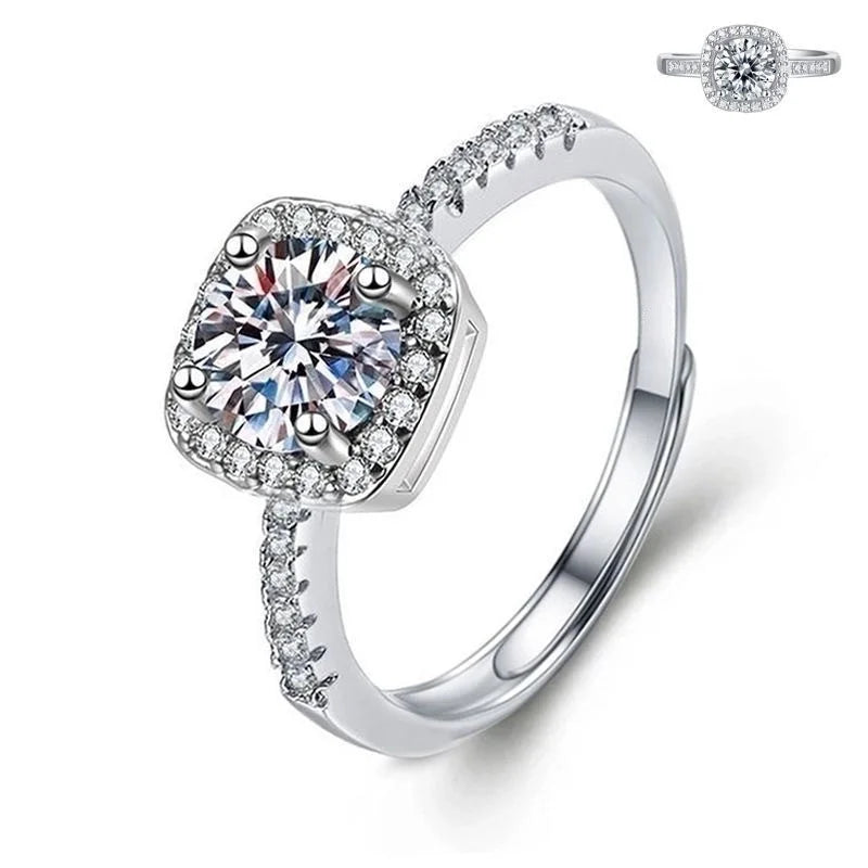 Minimalist Round Copper Inlay Zircon Open Rings