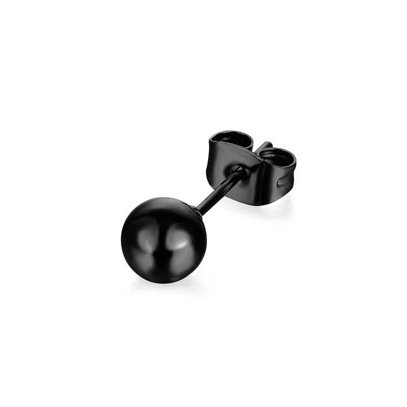 1 Piece Minimalist Solid Color Plating 201 Stainless Steel 18K Gold Plated Ear Studs