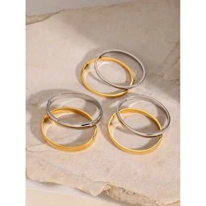 Classic Style Solid Color 304 Stainless Steel Bangle In Bulk Stainless Steel Bracelets