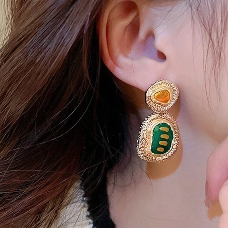 1 Pair Sweet Heart Shape Flower Butterfly Inlay Imitation Pearl Alloy Rhinestones Earrings