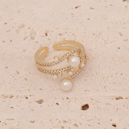 Women Metal Heart Copper Electroplating Rings