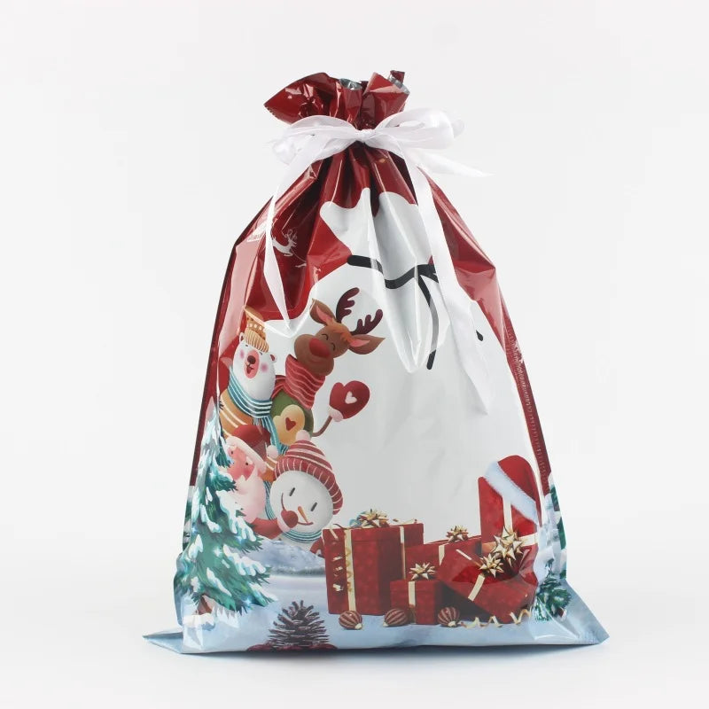 Christmas Gift Bag 2025 Hot Christmas Gift Bag Set Drawstring Bag Candy Bag