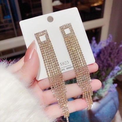 Fashion Heart Shape Copper Pearl Inlay Artificial Gemstones Drop Earrings 1 Pair