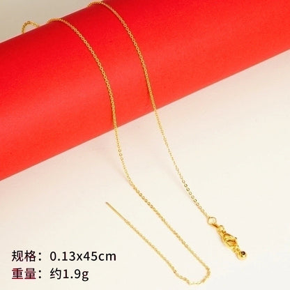 Minimalist Geometric Copper Gold Plated Necklace